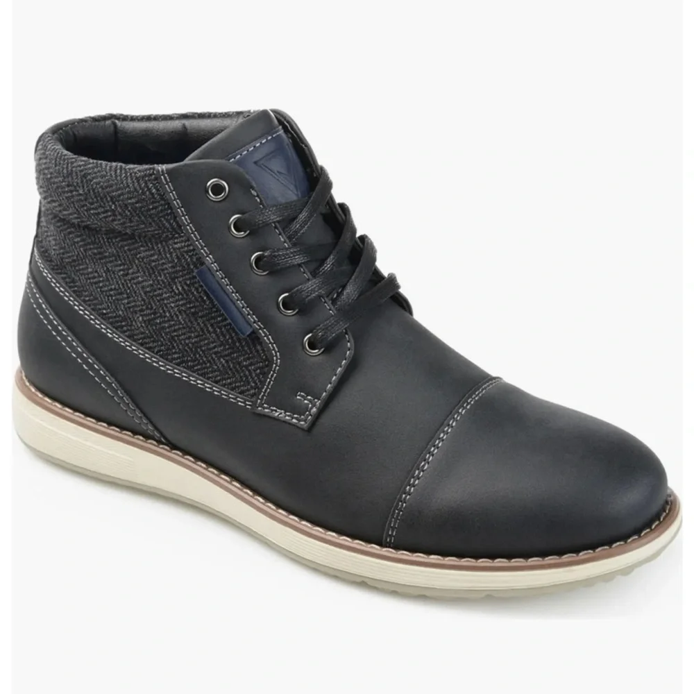 New Herringbone Jones Cap Toe Boots, Size 11.5, Vance Co., Men's Lace Up Shoes